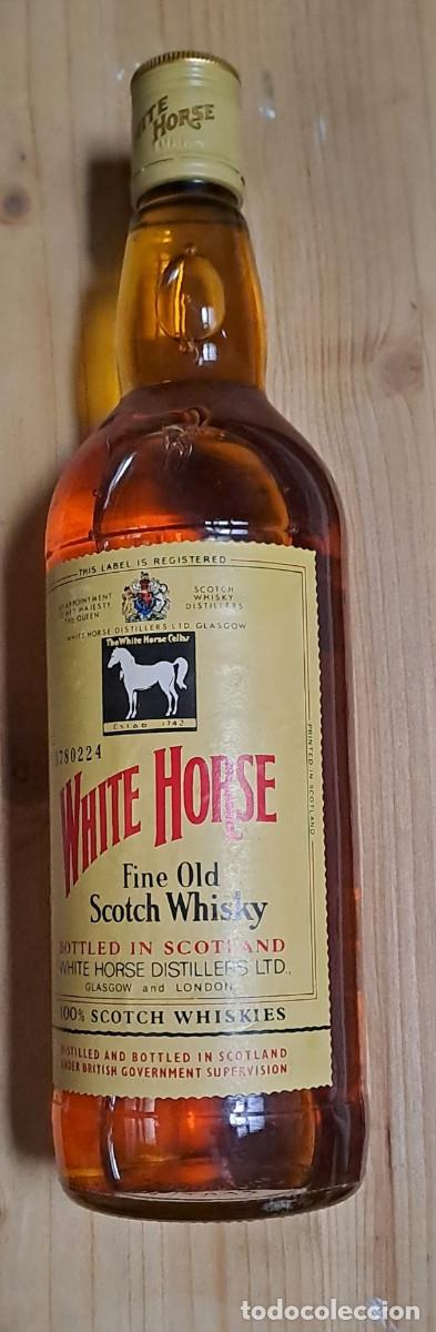 Coleccionismo de vinos y licores: Scotch whisky white horse fine old