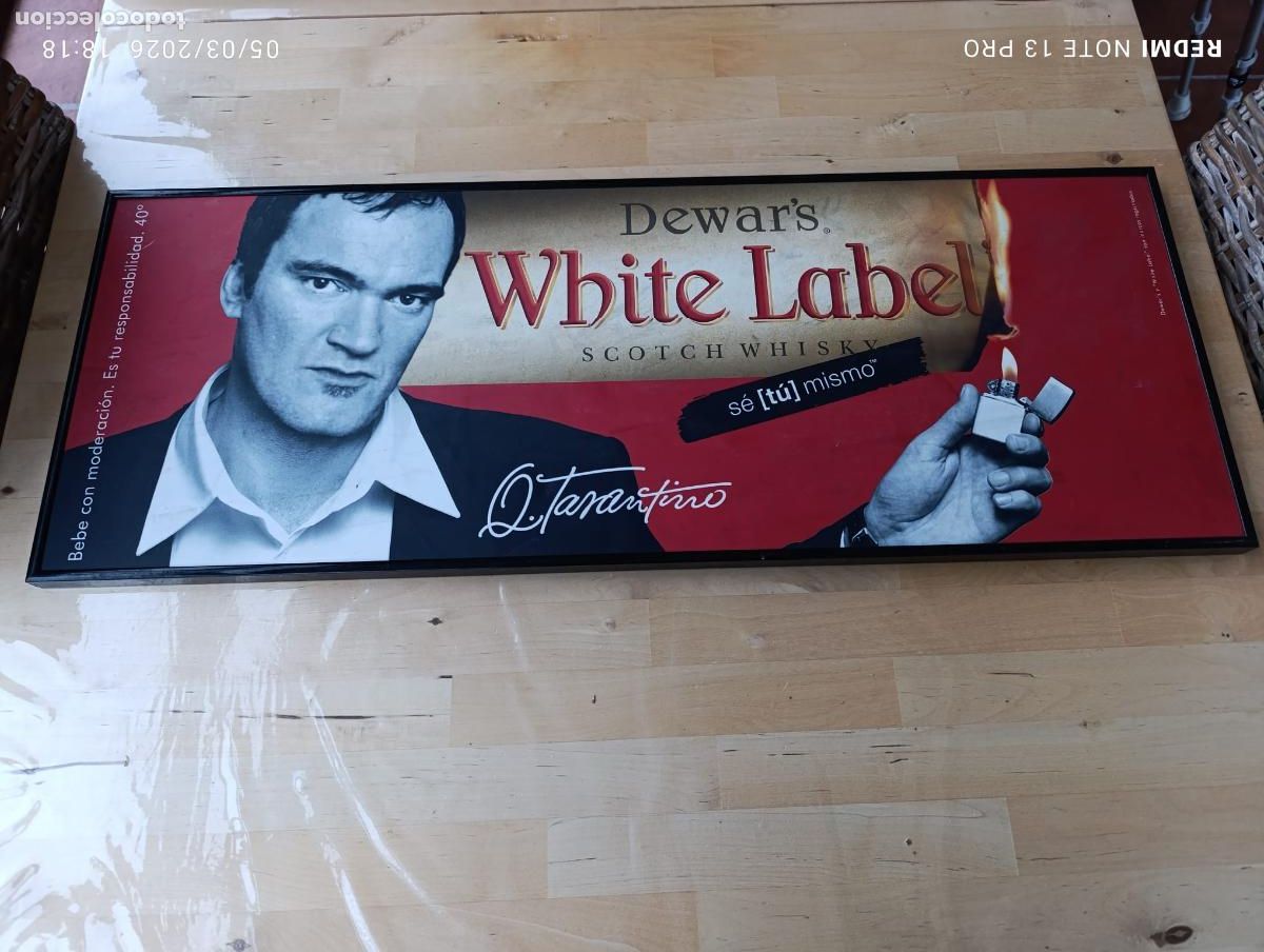 Coleccionismo de vinos y licores: Q. TARANTINO. DEWARS, WHITE LABEL. SCOTCH WHISKY.