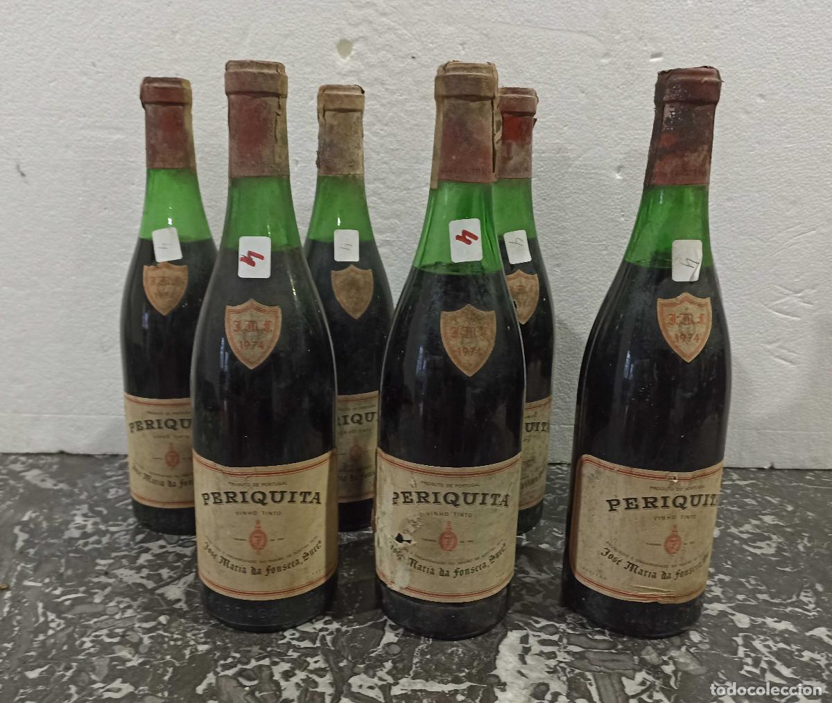 Collectionnisme de vins et liqueurs: Vinos - 7 botellas - Periquita 1974