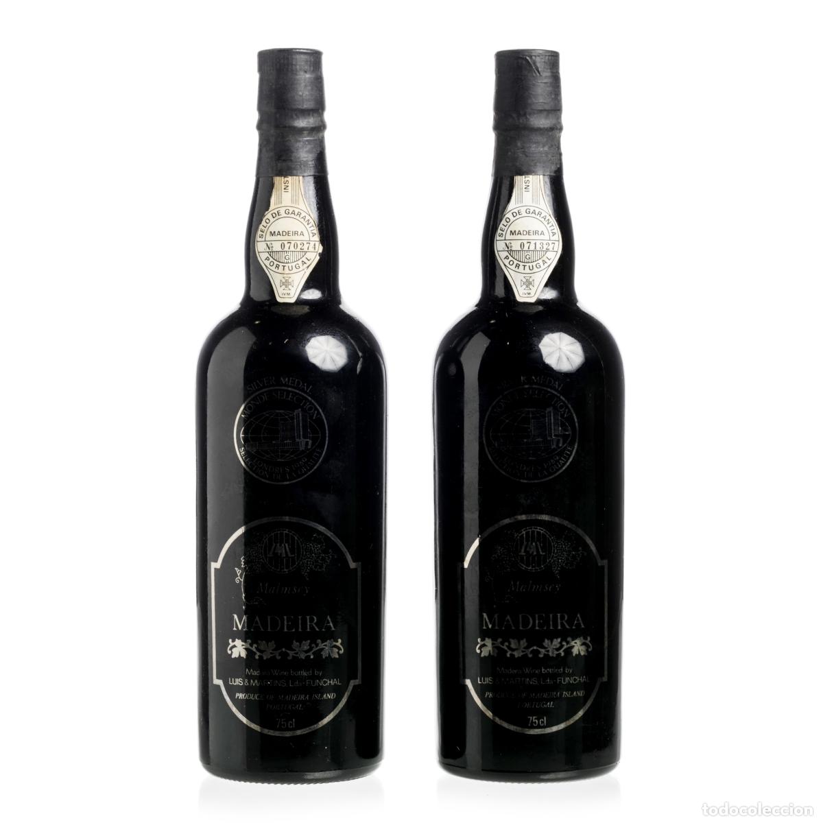 Collection of wines and liquors: Vinos - 2 botellas - Vino de Madeira - Medalla de Plata Malmey