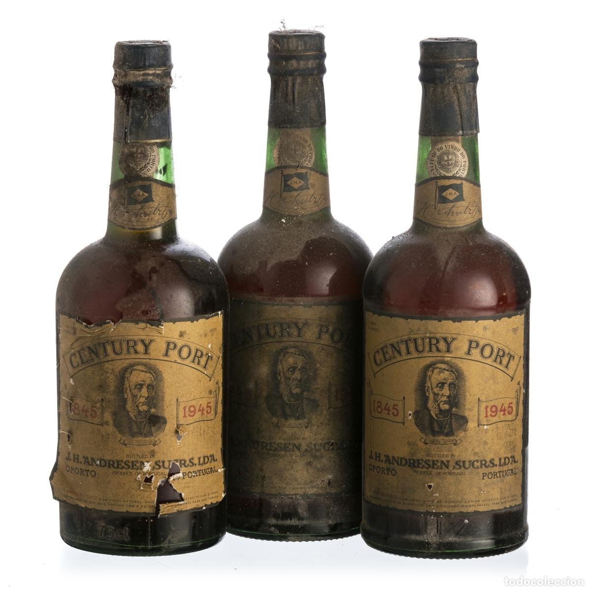 Coleccionismo de vinos y licores: Vinos - 3 botellas conmemorativas - Vino de Oporto JH Andresen