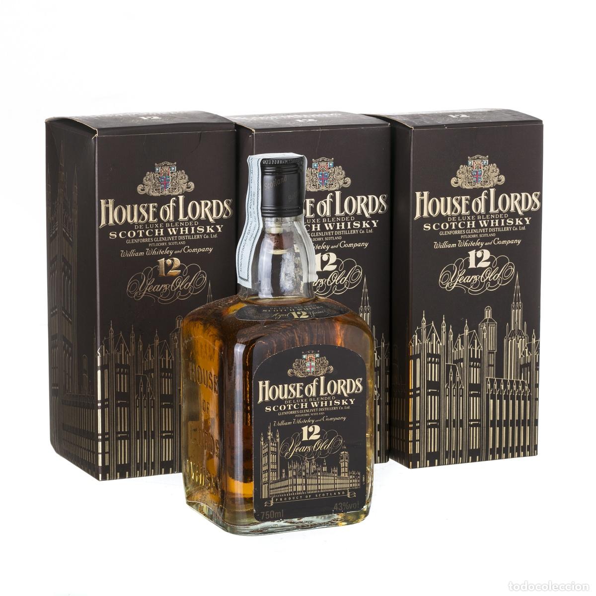 Coleccionismo de vinos y licores: Vinos - 4 botellas de whisky - House of Lords 12 a&ntilde;os