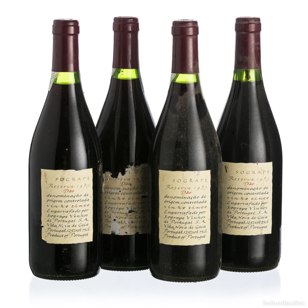 Collection of wines and liquors: Vinos - 8 botellas - Sogrape D&atilde;o Reserva 1990