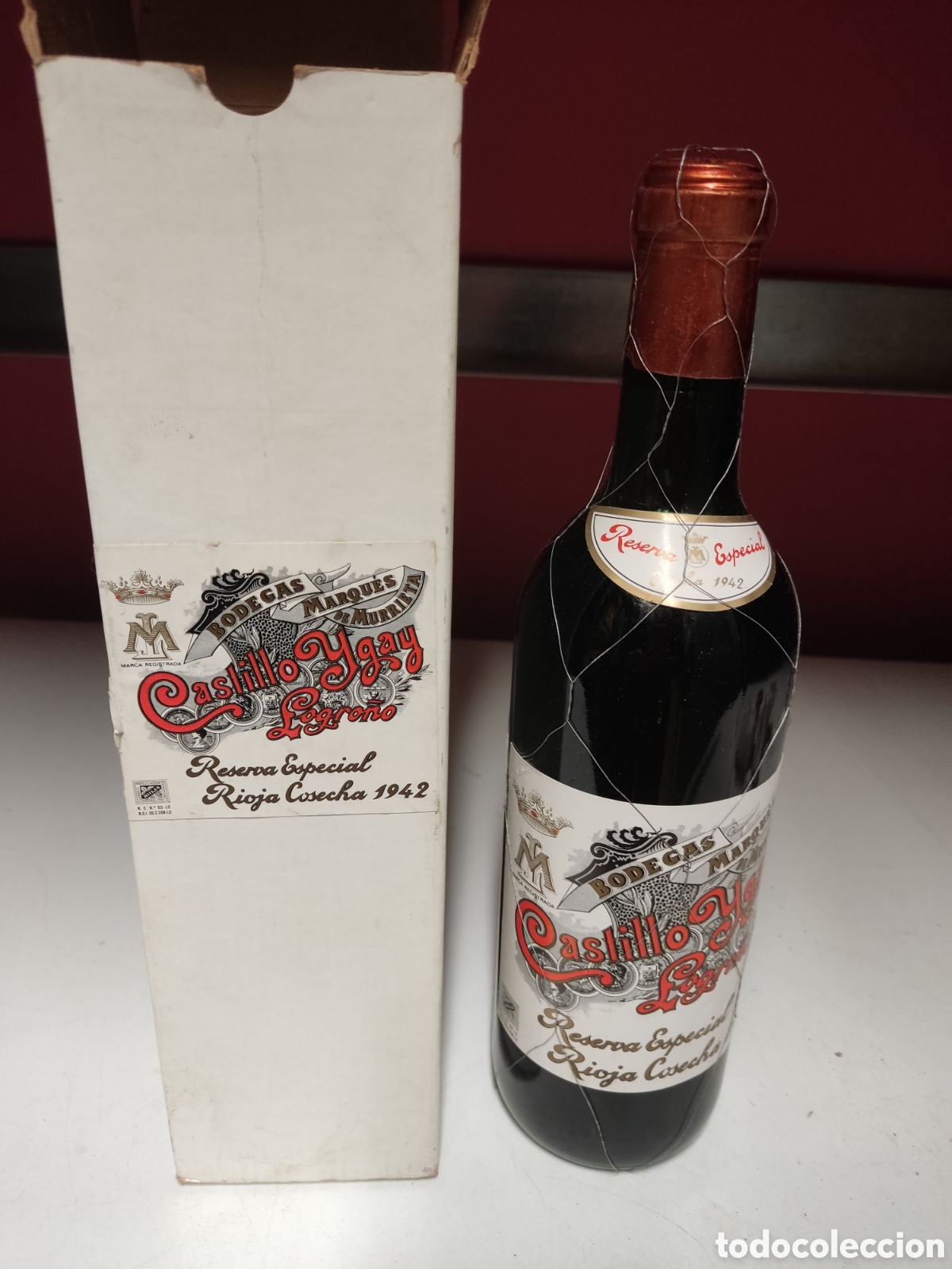 Coleccionismo de vinos y licores: vino reserva castillo igay 1942
