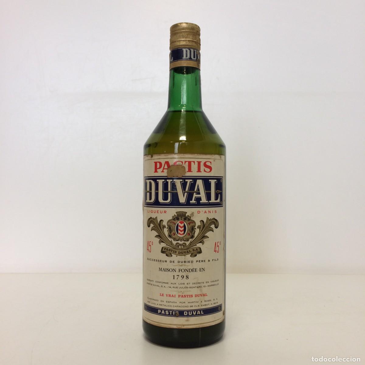 Collection of wines and liquors: Anis: Le Vrai Pastis Duval, Liqueur d' Anis 45&ordm;, Martini & Rossi (Elab. Espa&ntilde;a) Sello 8 pesetas