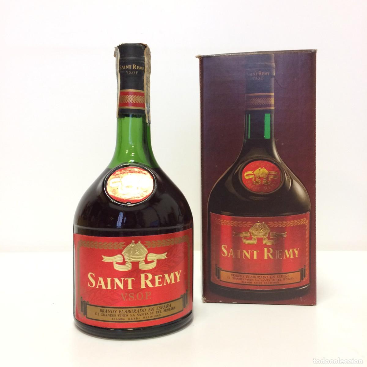 Coleccionismo de vinos y licores: Brandy: Saint Remy V.S.O.P., C.I. Grandes Vinos S.A. Santa Fe del Penedes (Espa&ntilde;a)