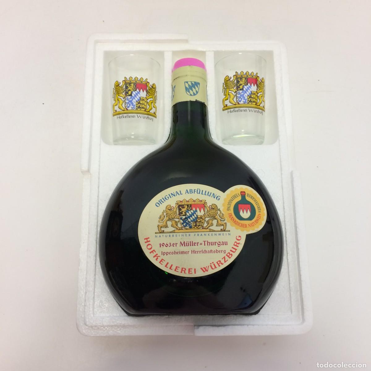 Coleccionismo de vinos y licores: Vino: Hofkellerei W&uuml;rzburg, Naturreiner Frankenwein, 1963 M&uuml;ller=Thurgau (Vino Natural Aleman)