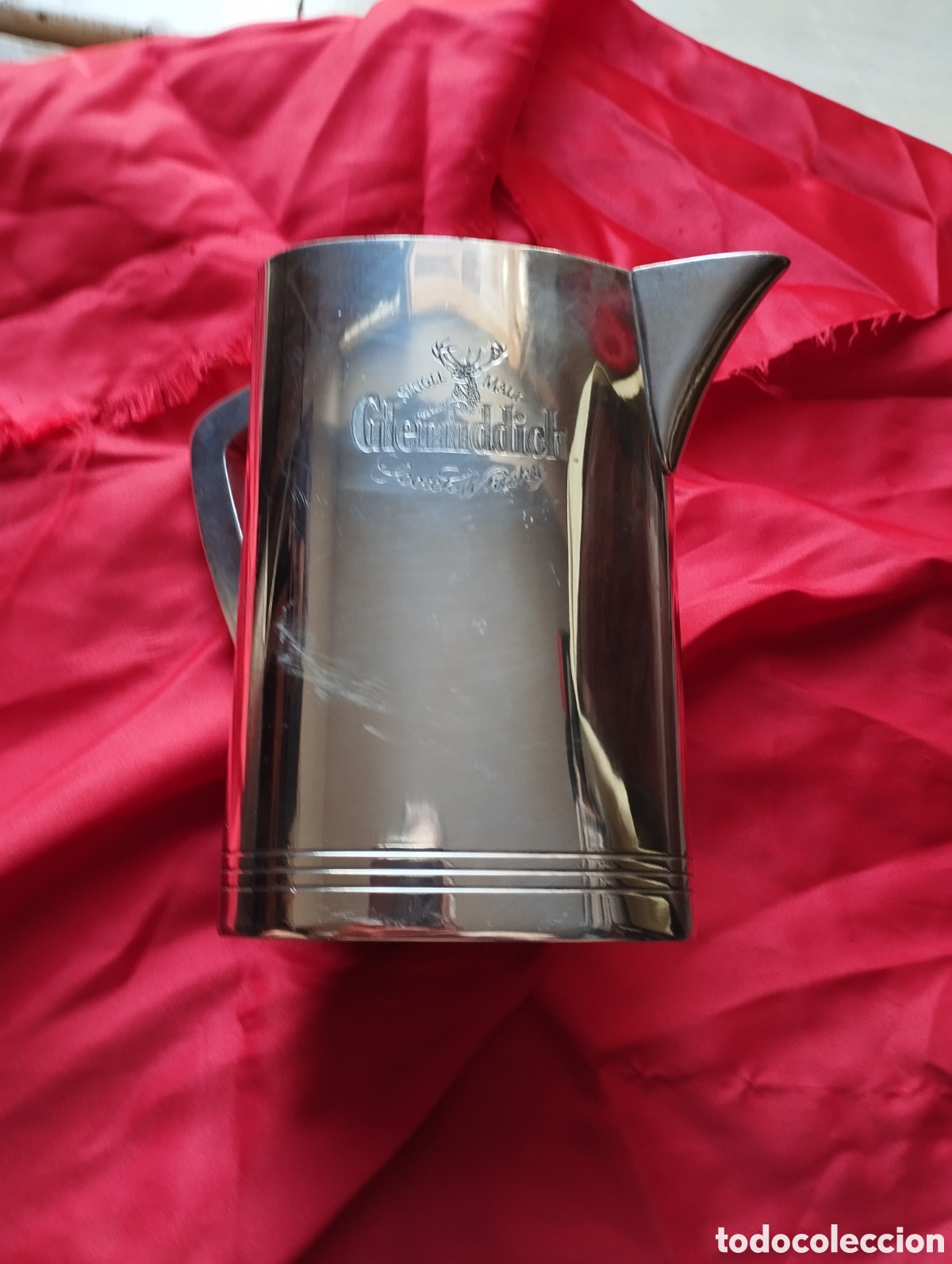 Coleccionismo de vinos y licores: JARRA WHISKY GLENFIDDICH ACERO INOXIDABLE Y ALUMINIO