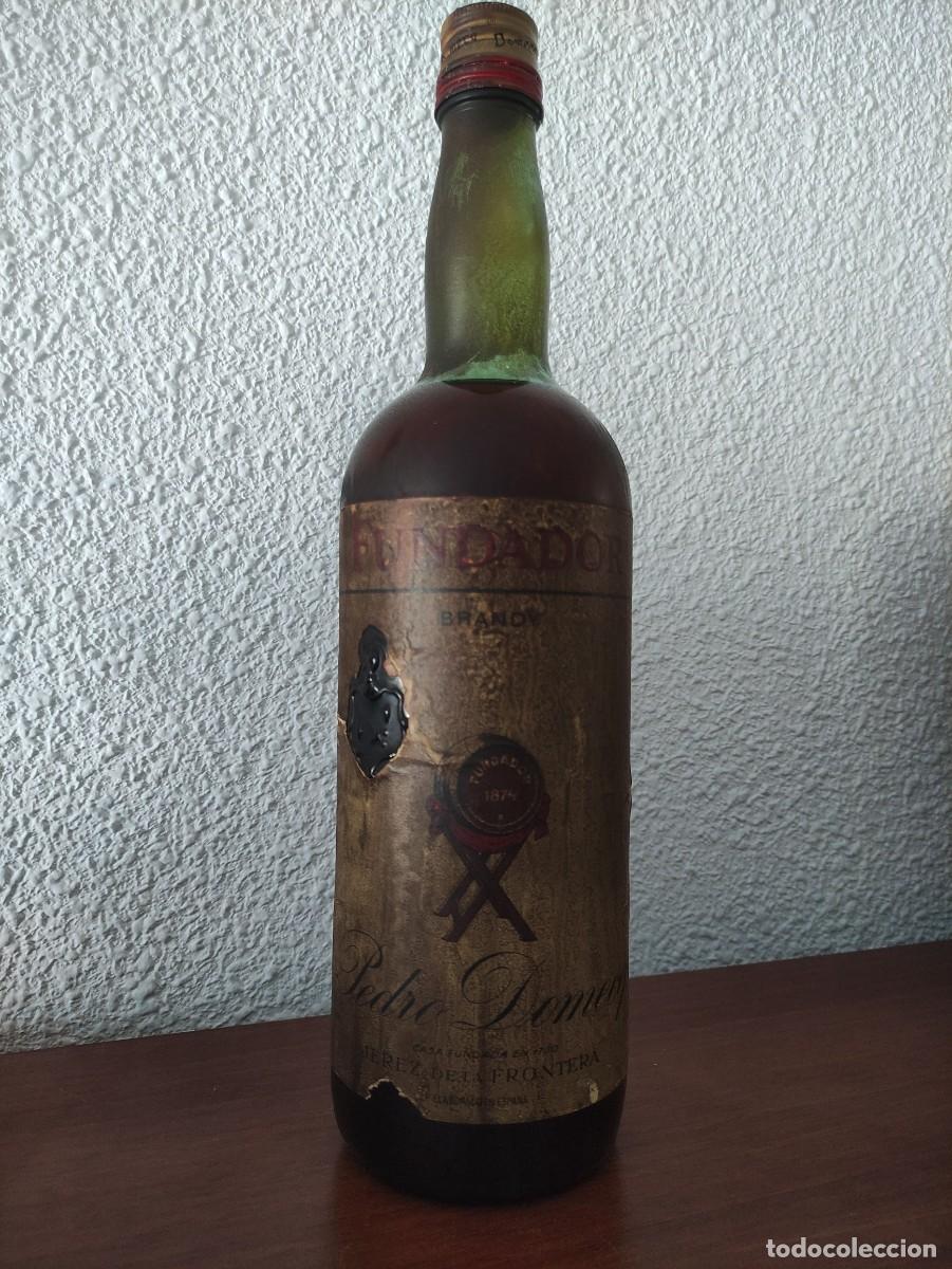 Coleccionismo de vinos y licores: Botella de brandy Fundador