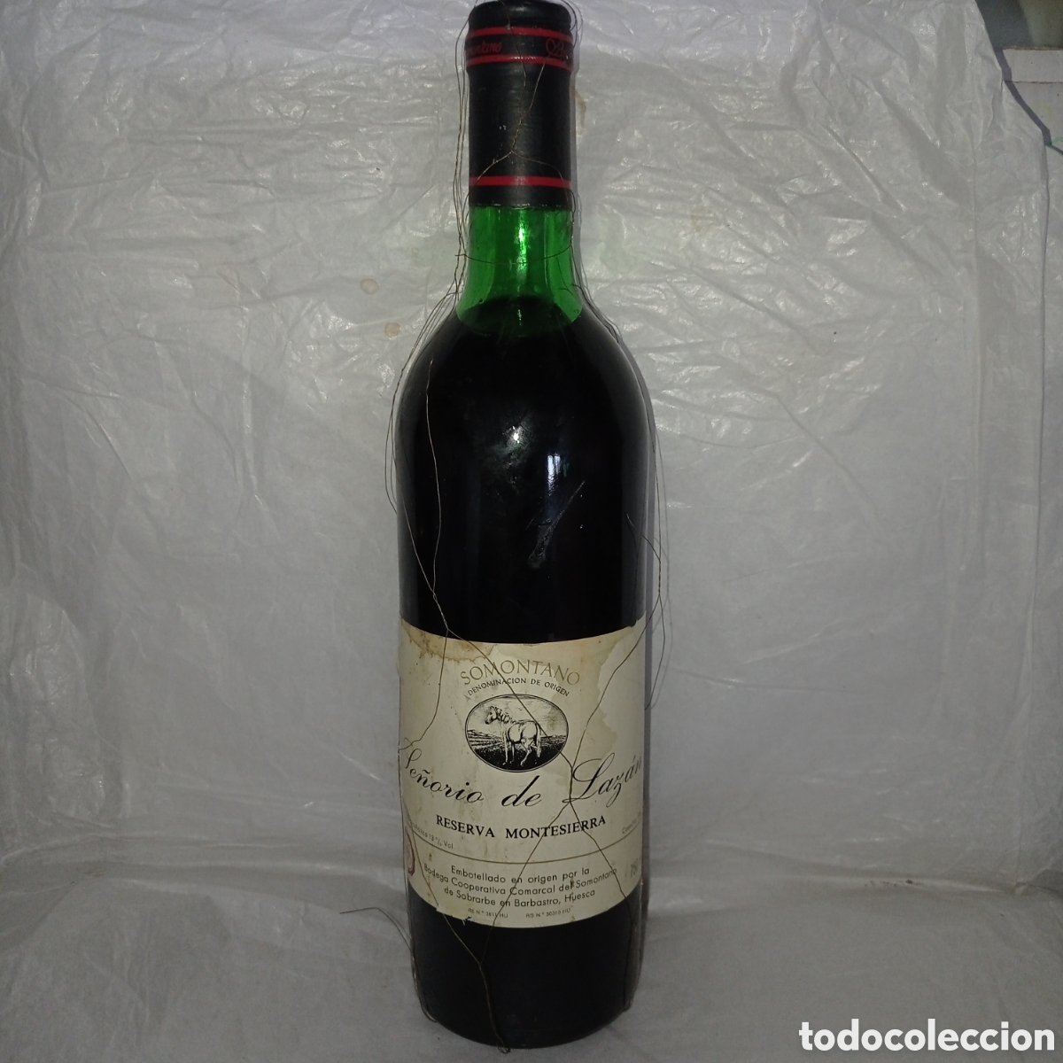 Coleccionismo de vinos y licores: VINO BOTELLA DE COLECCION SE&Ntilde;ORIO DE LAZAN, 1984