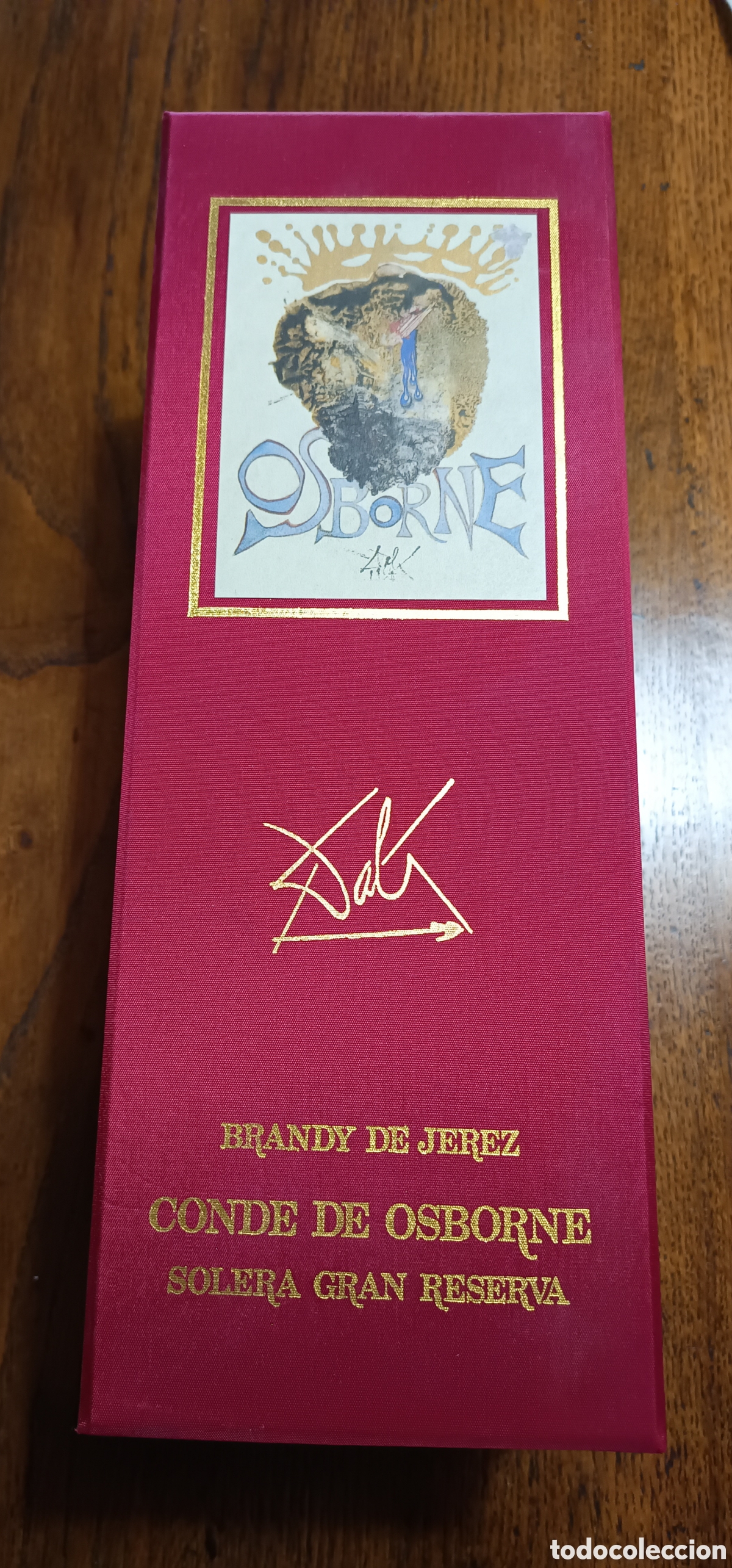 Coleccionismo de vinos y licores: Botella de brandy de Jerez, Dal&iacute;