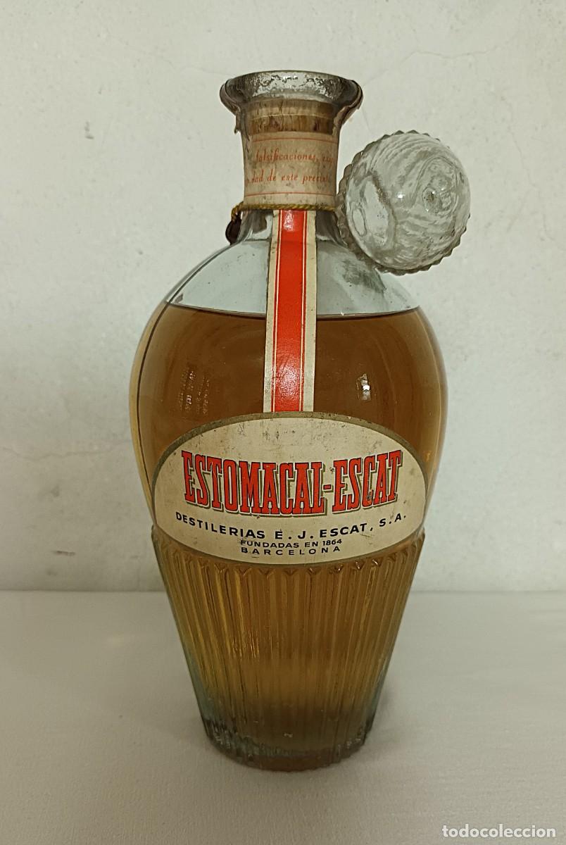 Coleccionismo de vinos y licores: ANTIGUA BOTELLA LICORERA ESTOMACAL-ESCAT