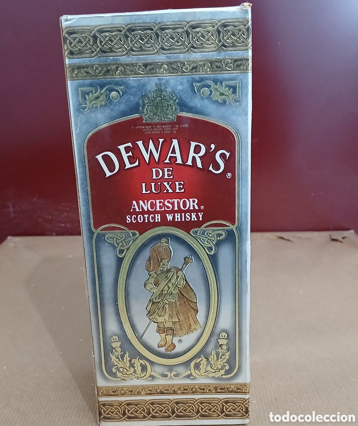 Coleccionismo de vinos y licores: Botella Dewar's Ancestor de Luxe Whisky