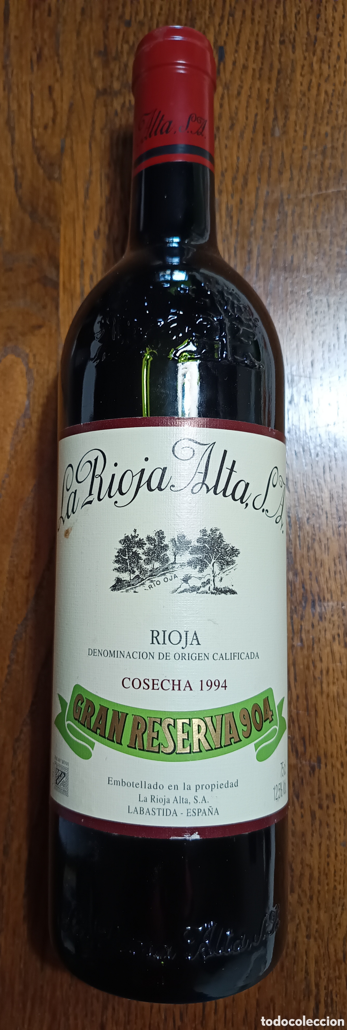 Colecionismo de vinhos e licores: Botella de vino La Rioja Alta, Gran reserva 904