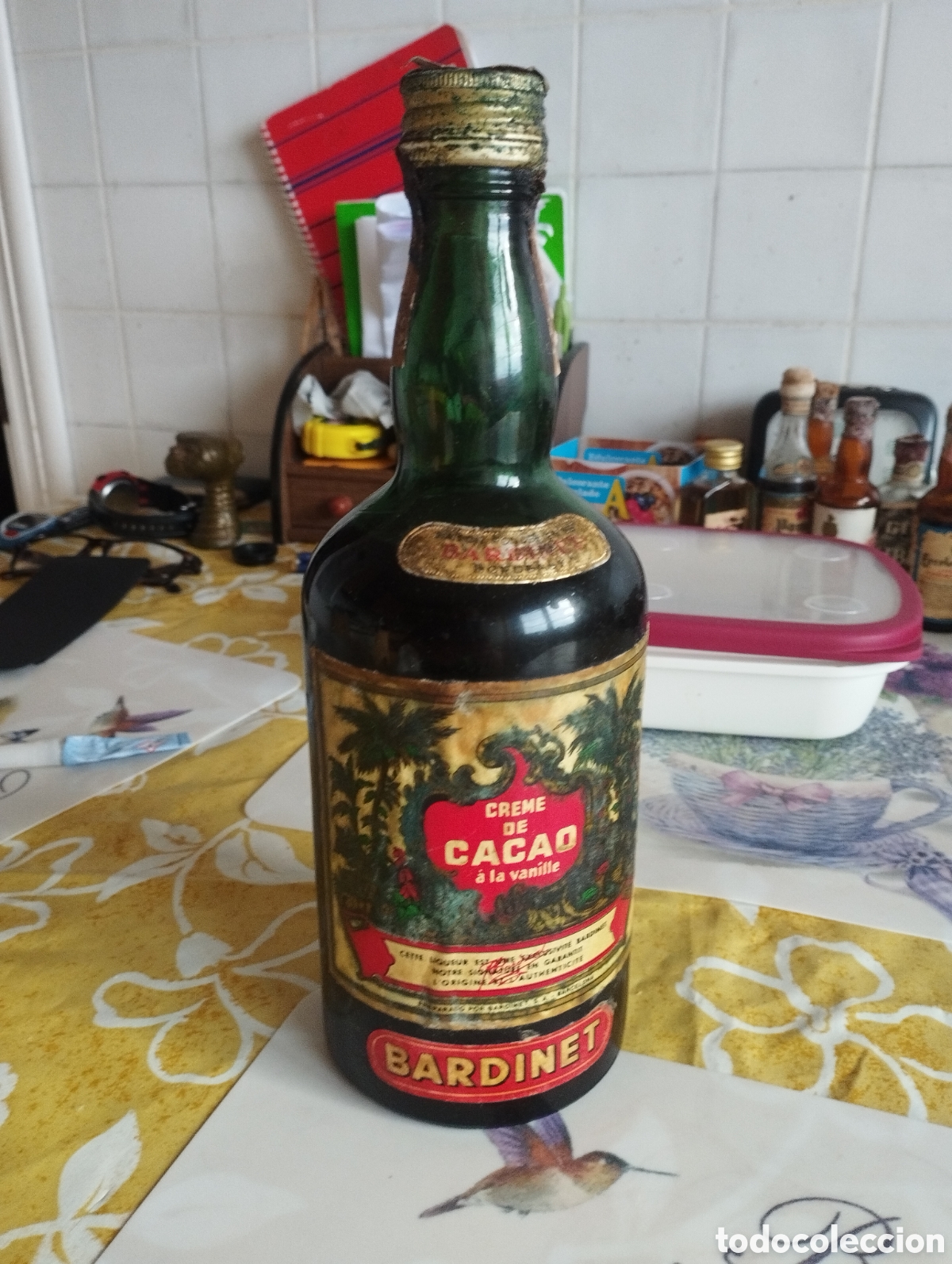 Coleccionismo de vinos y licores: BOTELLA ANTIGUA CREMA DE CACAO BARDINET