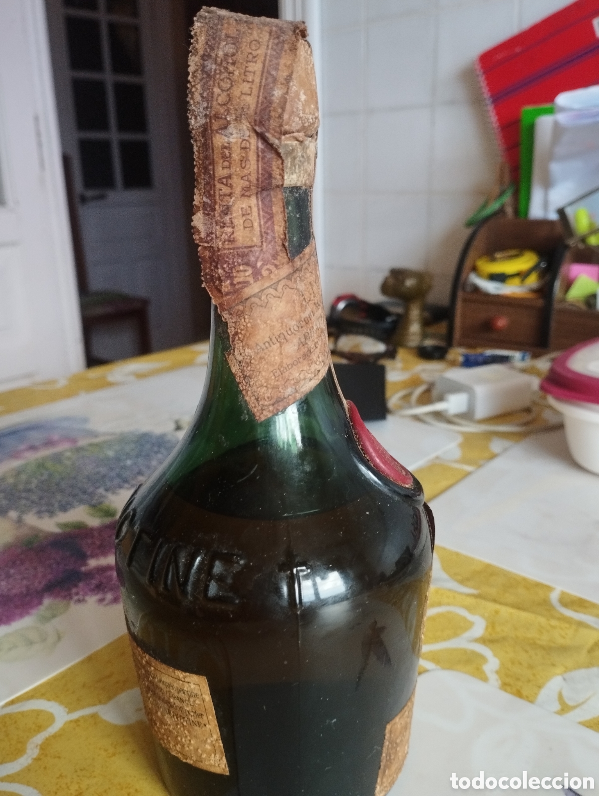 Coleccionismo de vinos y licores: botella Benedictine DOM - Foto 6