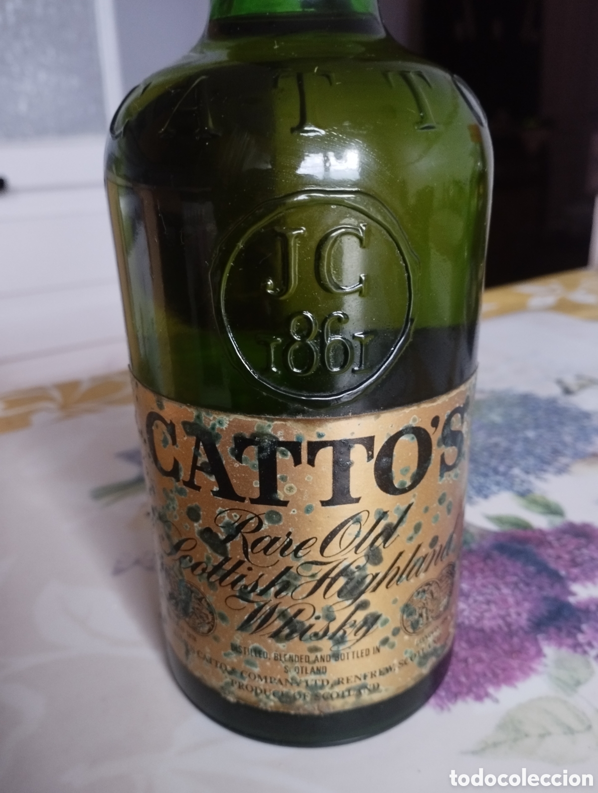 Coleccionismo de vinos y licores: BOTELLA CATTOS WHISKY - Foto 4