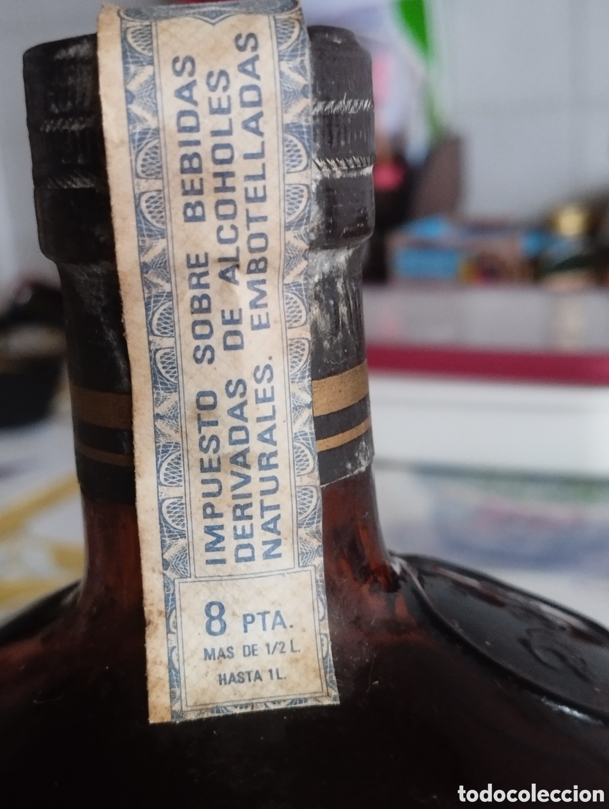 Coleccionismo de vinos y licores: botella Gran Dyc whisky - Foto 4