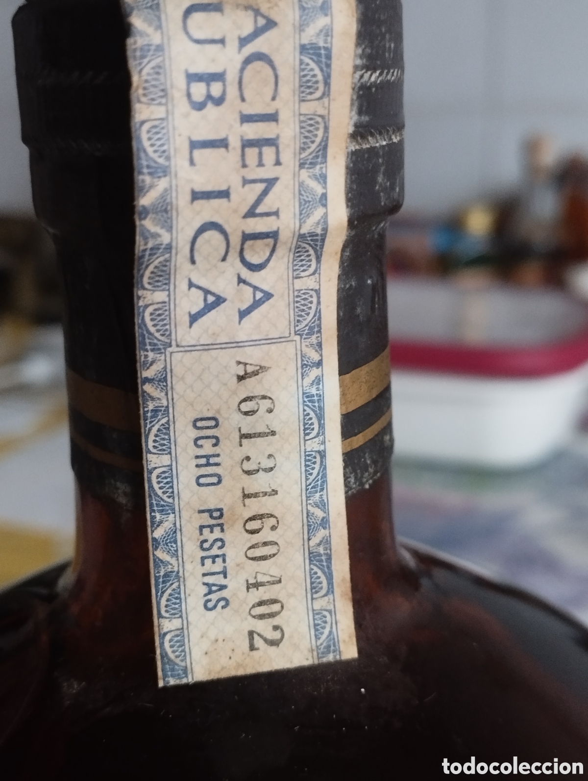 Coleccionismo de vinos y licores: botella Gran Dyc whisky - Foto 5
