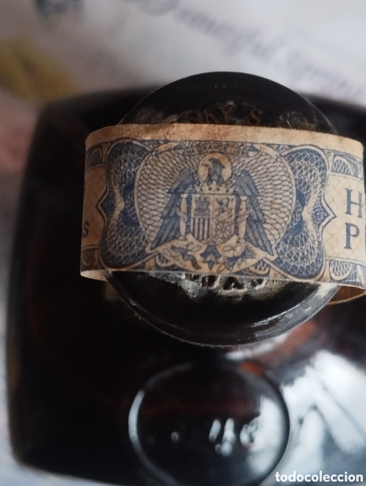 Coleccionismo de vinos y licores: botella Gran Dyc whisky - Foto 6