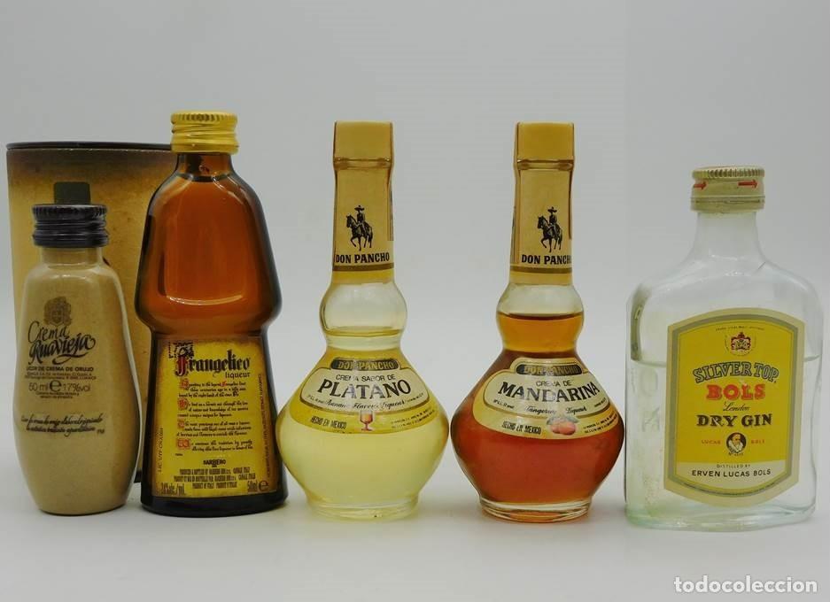 Collezionismo di vini e liquori: LOTE DE 5 BOTELLINES DE LICOR SIN ABRIR. ESPA&Ntilde;A, ITALIA, MEXICO, REINO UNIDO