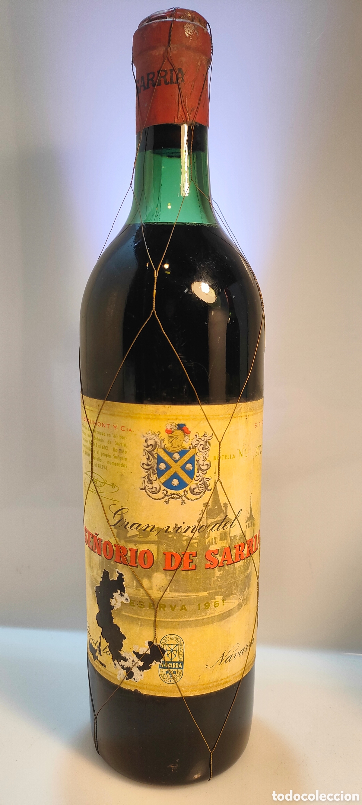 Collection of wines and liquors: 1961 Se&ntilde;or&iacute;o de Sarria Reserva Especial