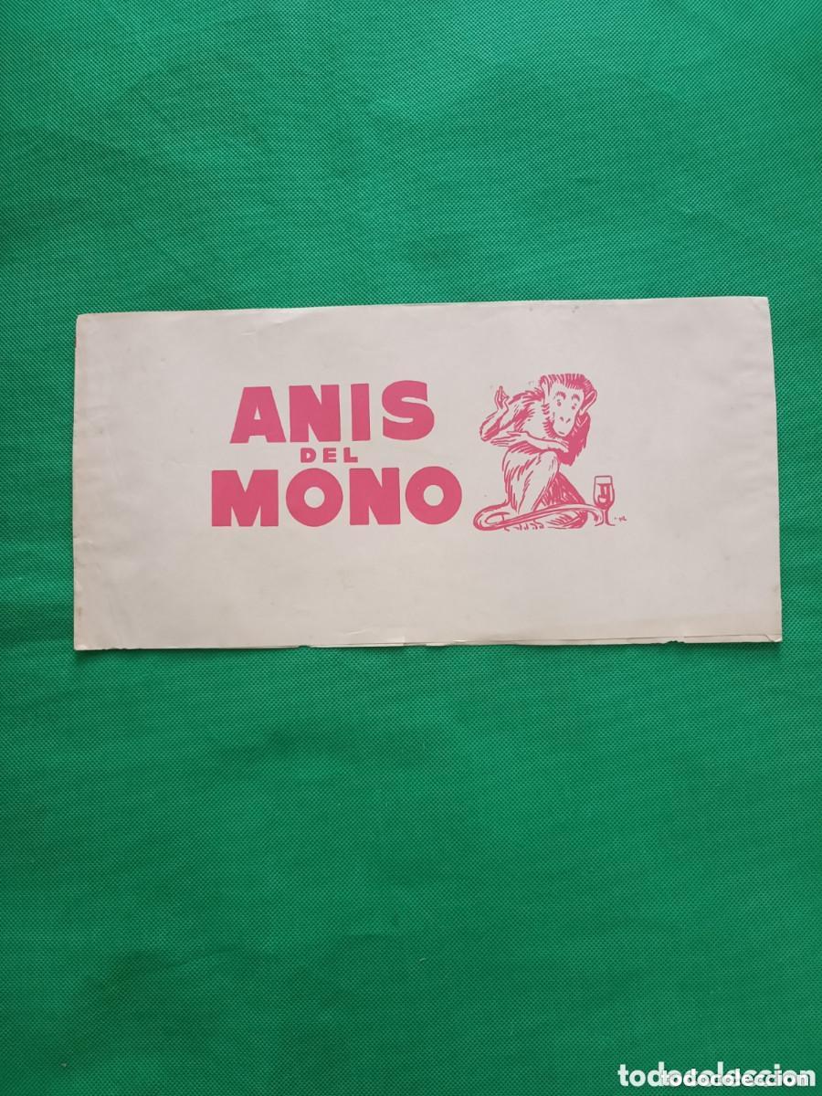Coleccionismo de vinos y licores: Gorro de papel An&iacute;s del Mono regalo promocional