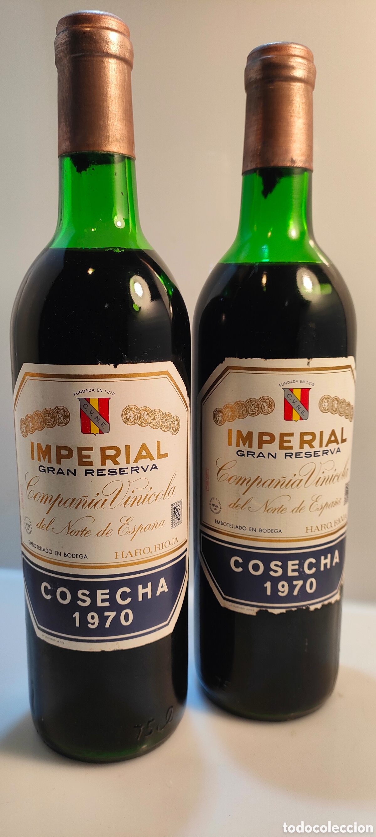 Coleccionismo de vinos y licores: 1970 Cune Imperial Gran Reserva Bodegas Compa&ntilde;&iacute;a Vin&iacute;cola del Norte de Espa&ntilde;a
