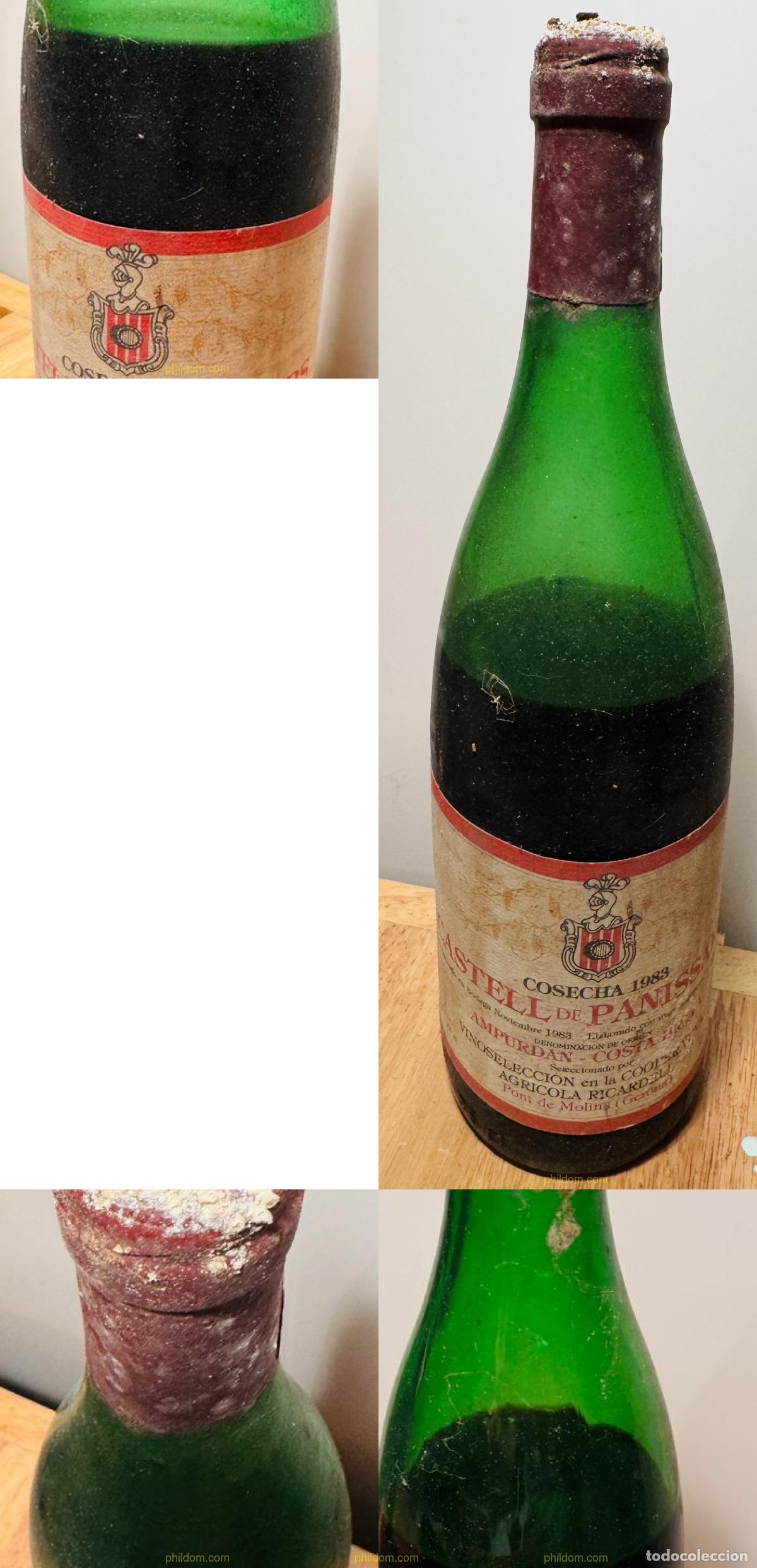 Coleccionismo de vinos y licores: Botella vino Castell de Panissars cosecha 1983 denominacion ampurdan