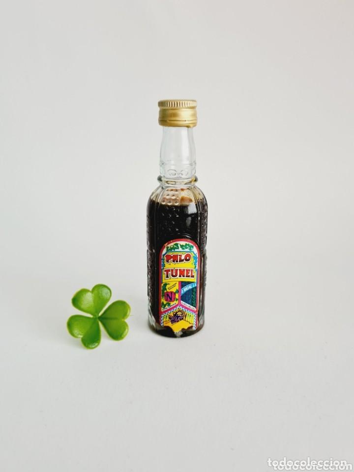 Coleccionismo de vinos y licores: BOTELLITA PALO TUNEL 12.3CM VIDRIO BOTELLIN