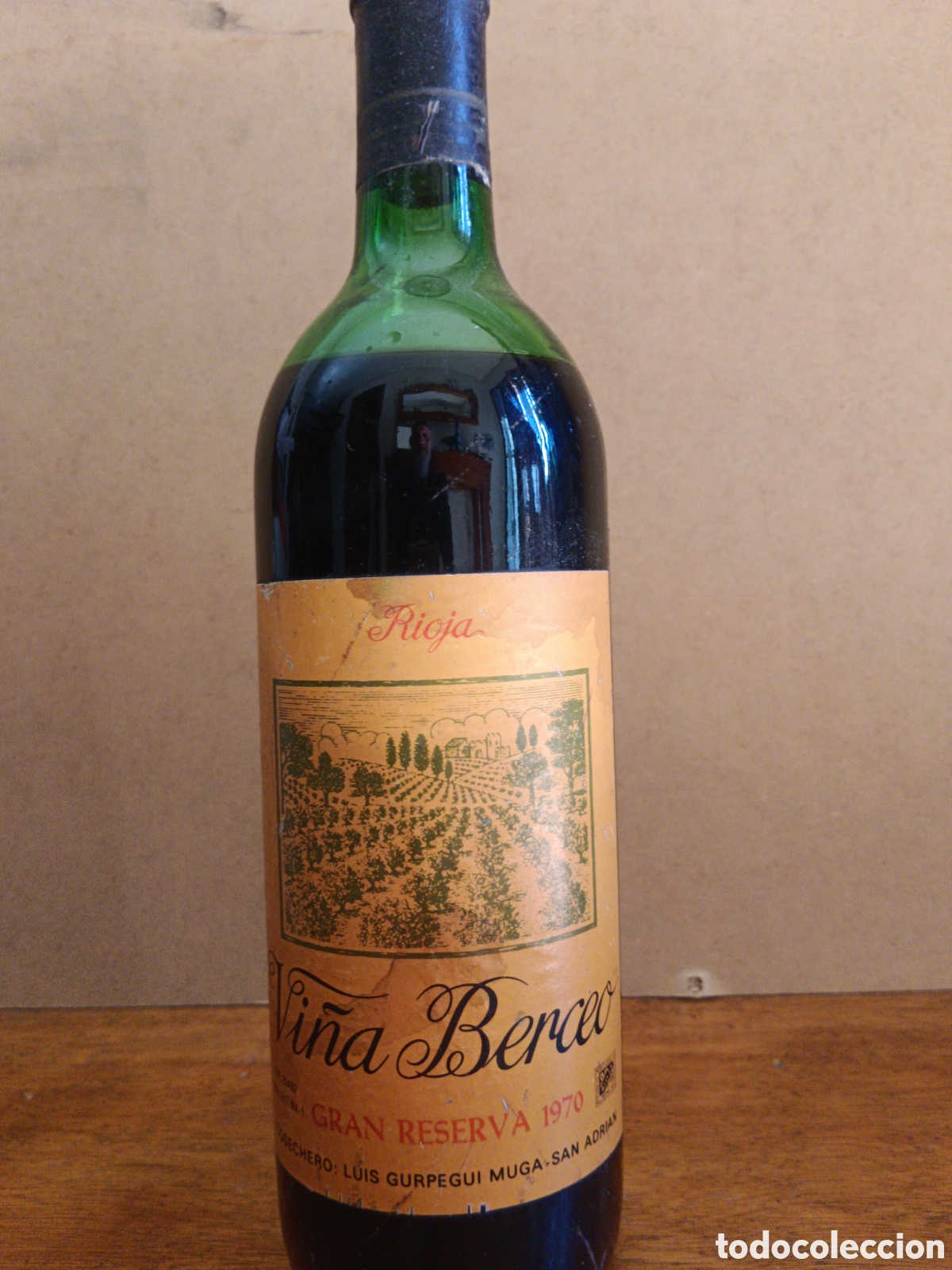 Collection of wines and liquors: Vino reserva del 1970