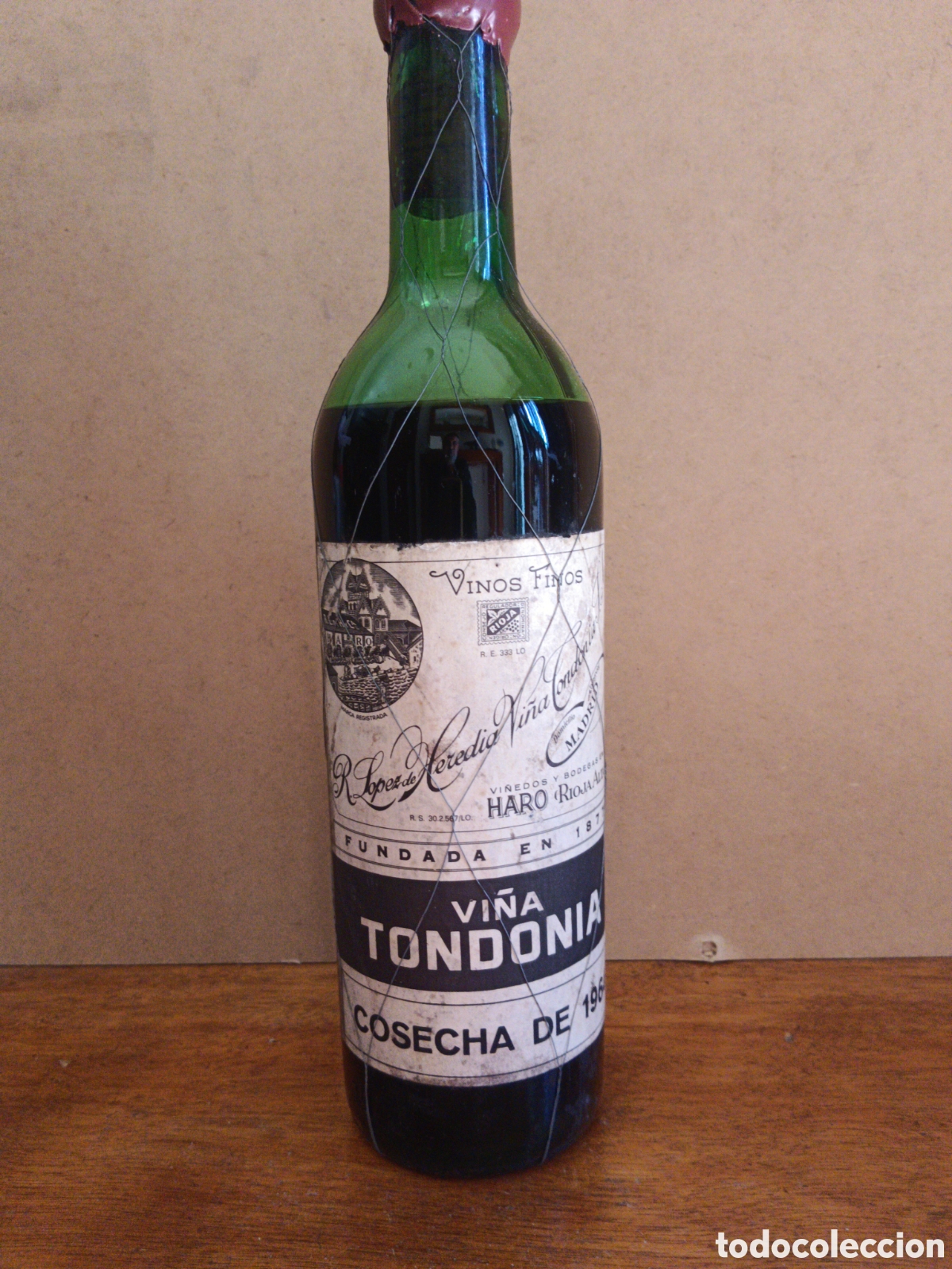 Collection of wines and liquors: Vi&ntilde;a Tondonia cosecha 1964