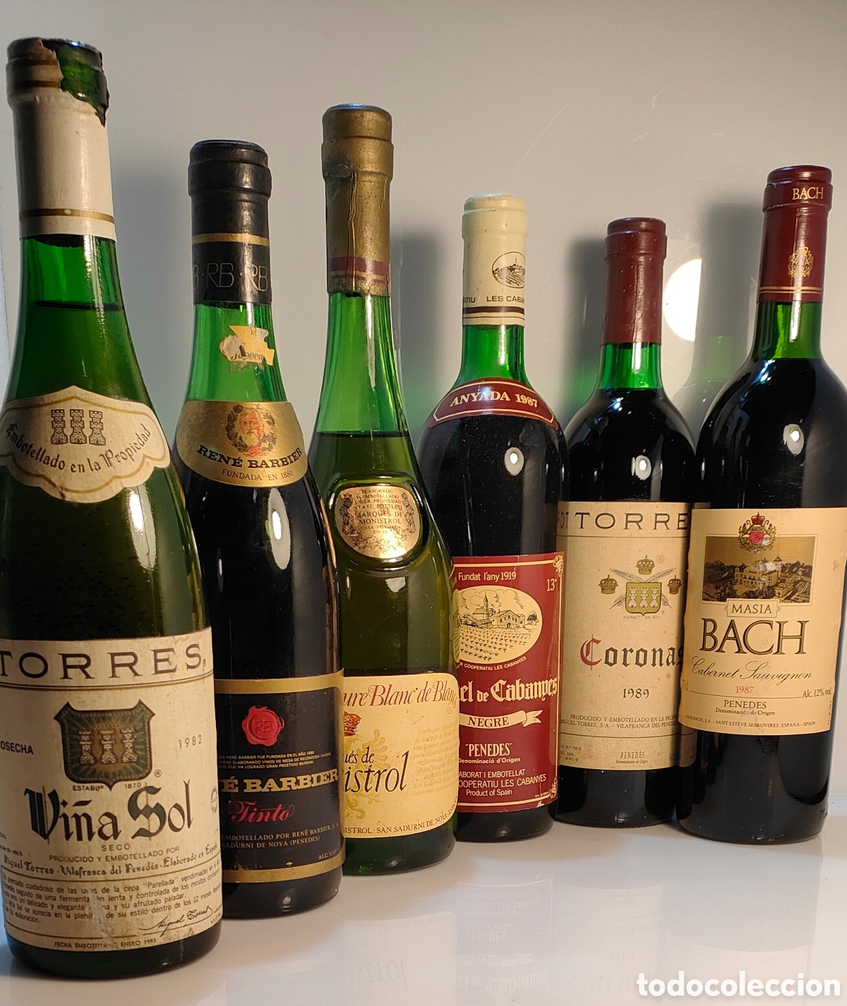 Coleccionismo de vinos y licores: 6 botellas Diferentes bodegas y a&ntilde;adas