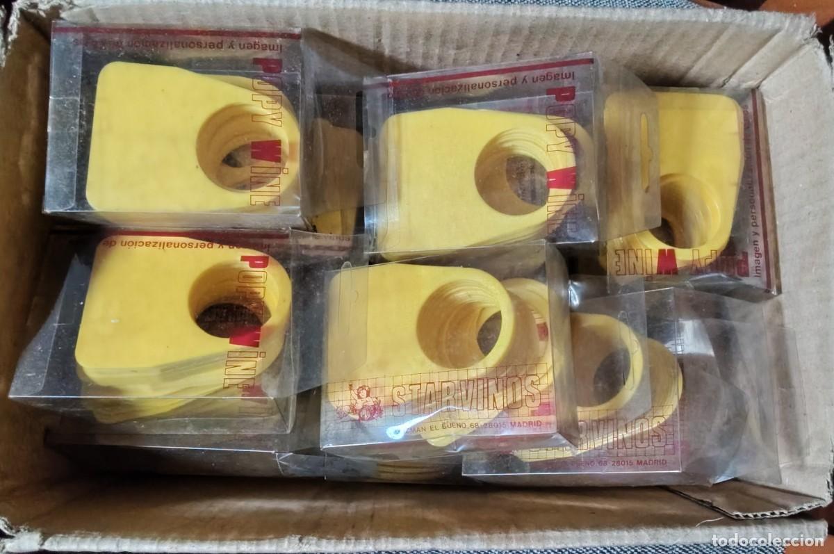 Collection of wines and liquors: LOTE DE PACK DE ETIQUETAS,PARA CUELLO DE BOTELLAS DE VINO (Popy Wine)