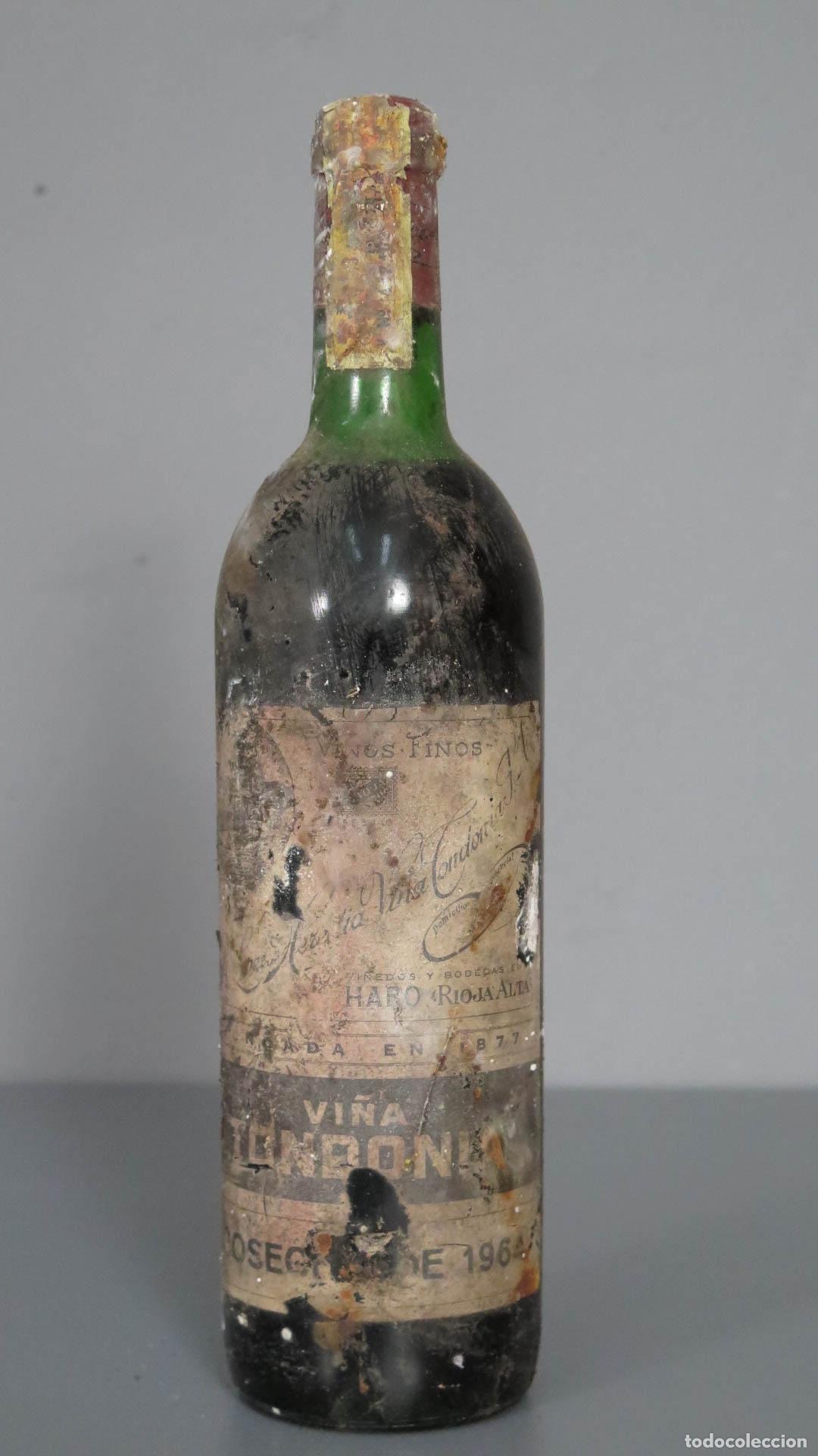 Coleccionismo de vinos y licores: BOTELLA. TONDONIA 1964