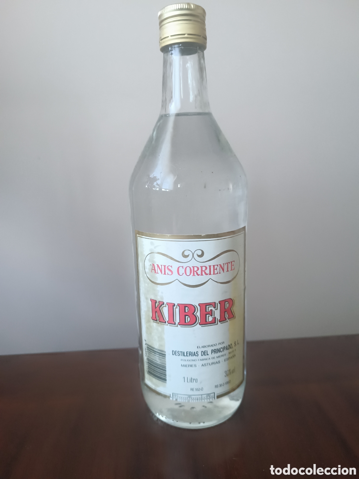 Coleccionismo de vinos y licores: Botella an&iacute;s Kiber - Mieres