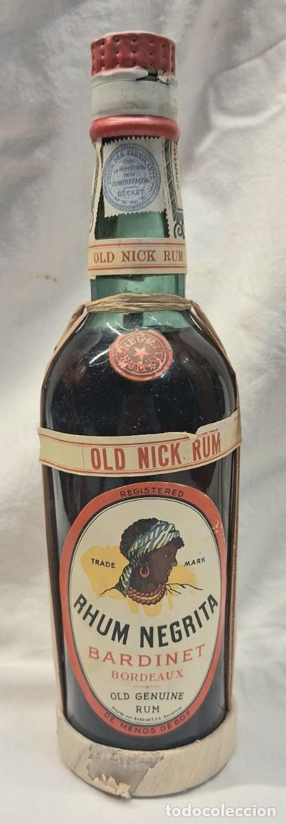 Coleccionismo de vinos y licores: Old Nick Rhum Negrita de Bardinet-Bordeaux 1/2 Litro