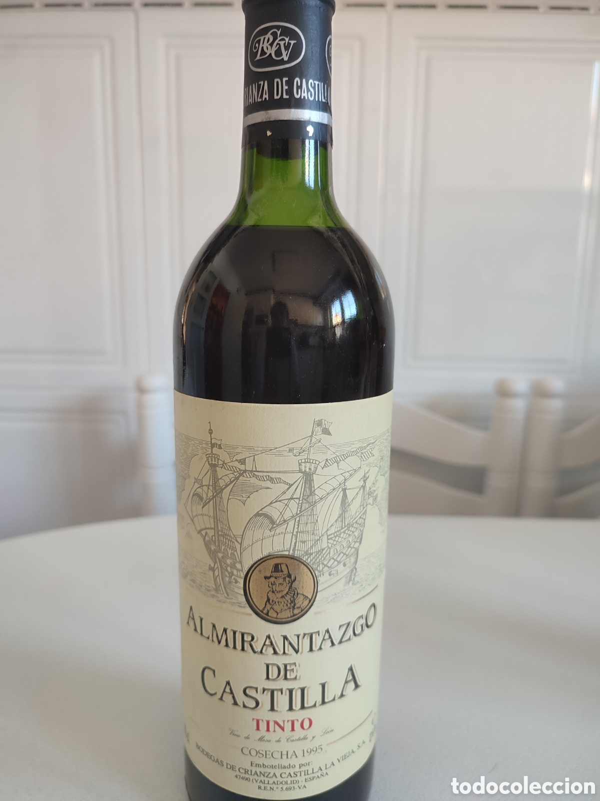 Coleccionismo de vinos y licores: Almirantazgo de castilla tinto a&ntilde;o 1995 ideal coleccionistas