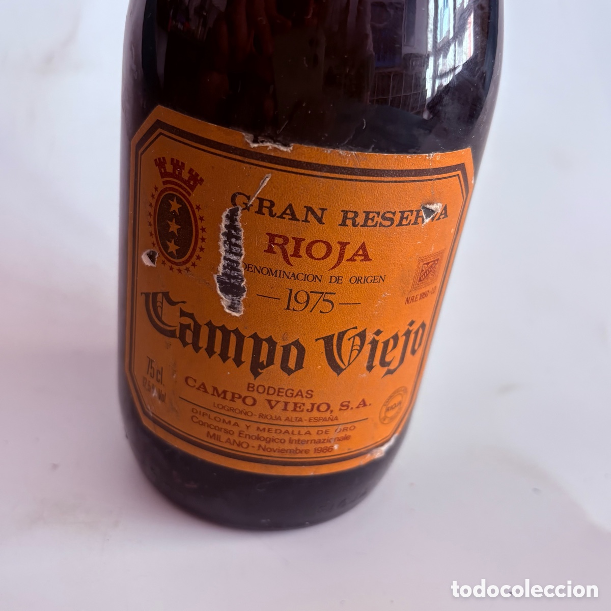 Coleccionismo de vinos y licores: BOTELLA DE VINO DE 1975 GRAN RESERVA RIOJA CAMPO VIEJO