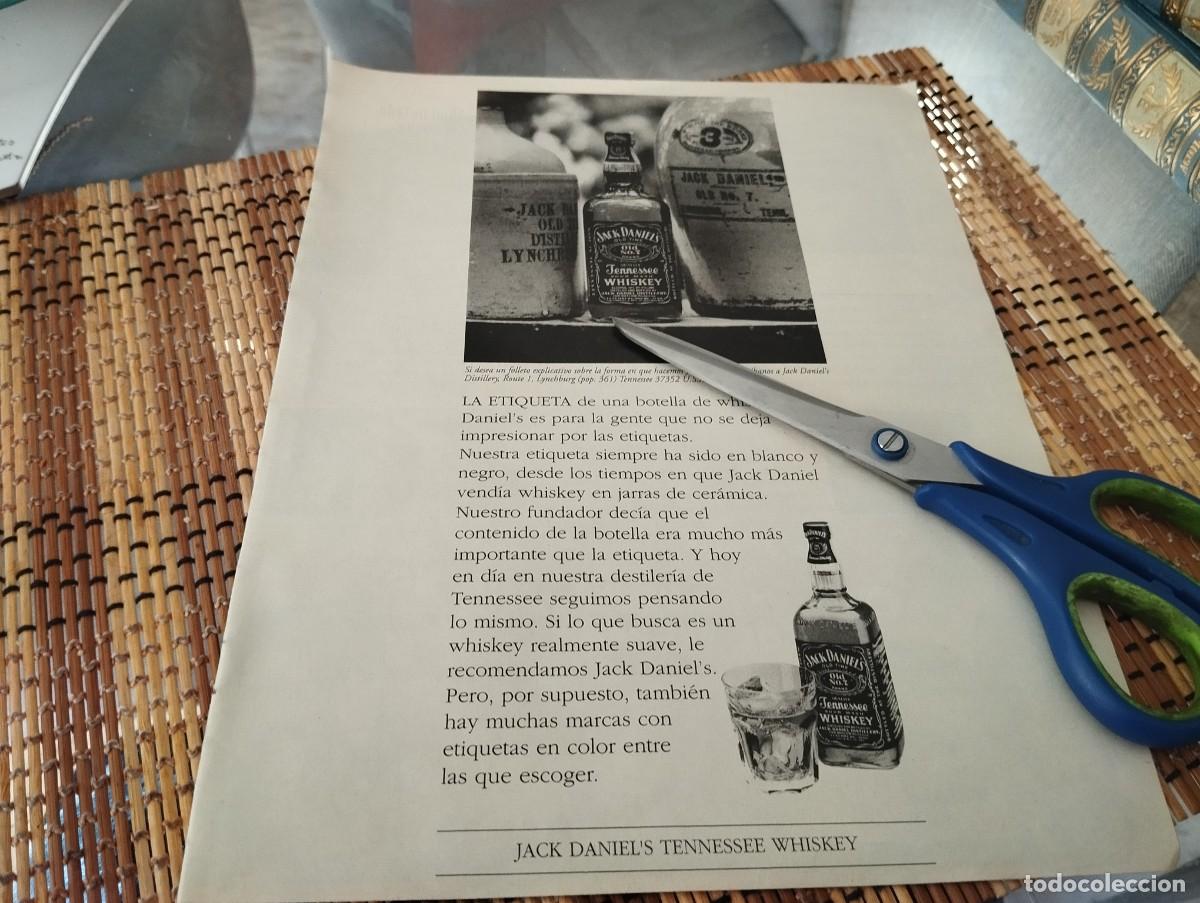 Coleccionismo de vinos y licores: WHISKY JACK DANIEL'S ANUNCIO PUBLICIDAD REVISTA 1995