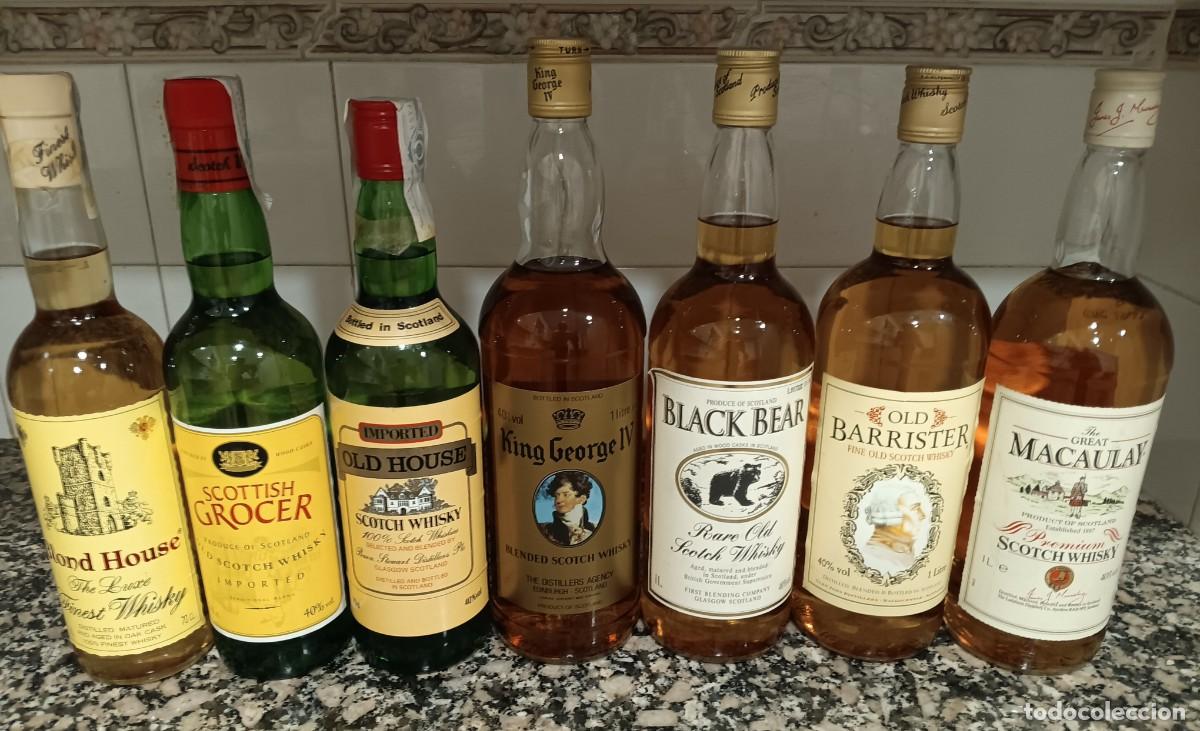Collectionnisme de vins et liqueurs: Botellas de whisky de 70 cl. y 1 lt. En Mano