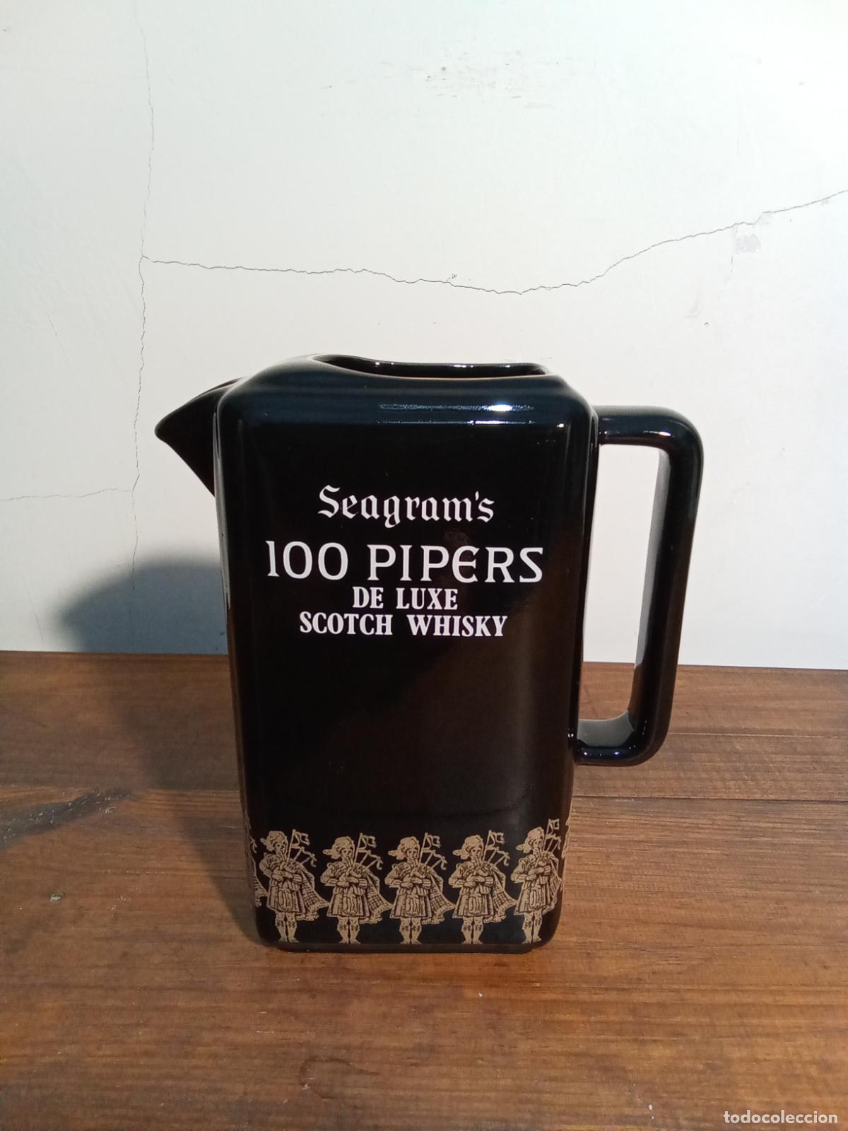 Coleccionismo de vinos y licores: JARRA PUBLICIDAD WHISKY SEAGRAM&acute;S 100 PIPERS