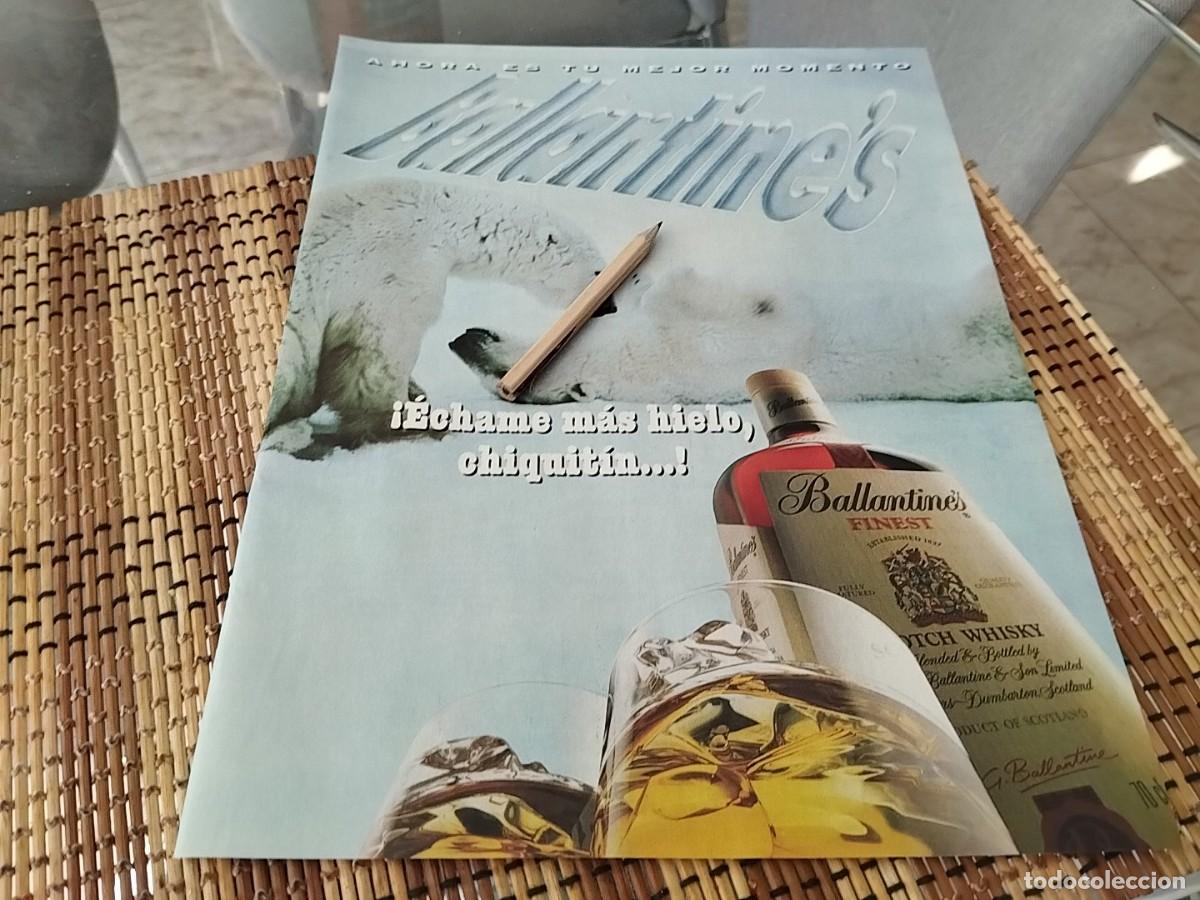 Coleccionismo de vinos y licores: WHISKY BALLANTINE'S ANUNCIO PUBLICIDAD REVISTA REVISTA 1995 BONITO PARA ENMARCA