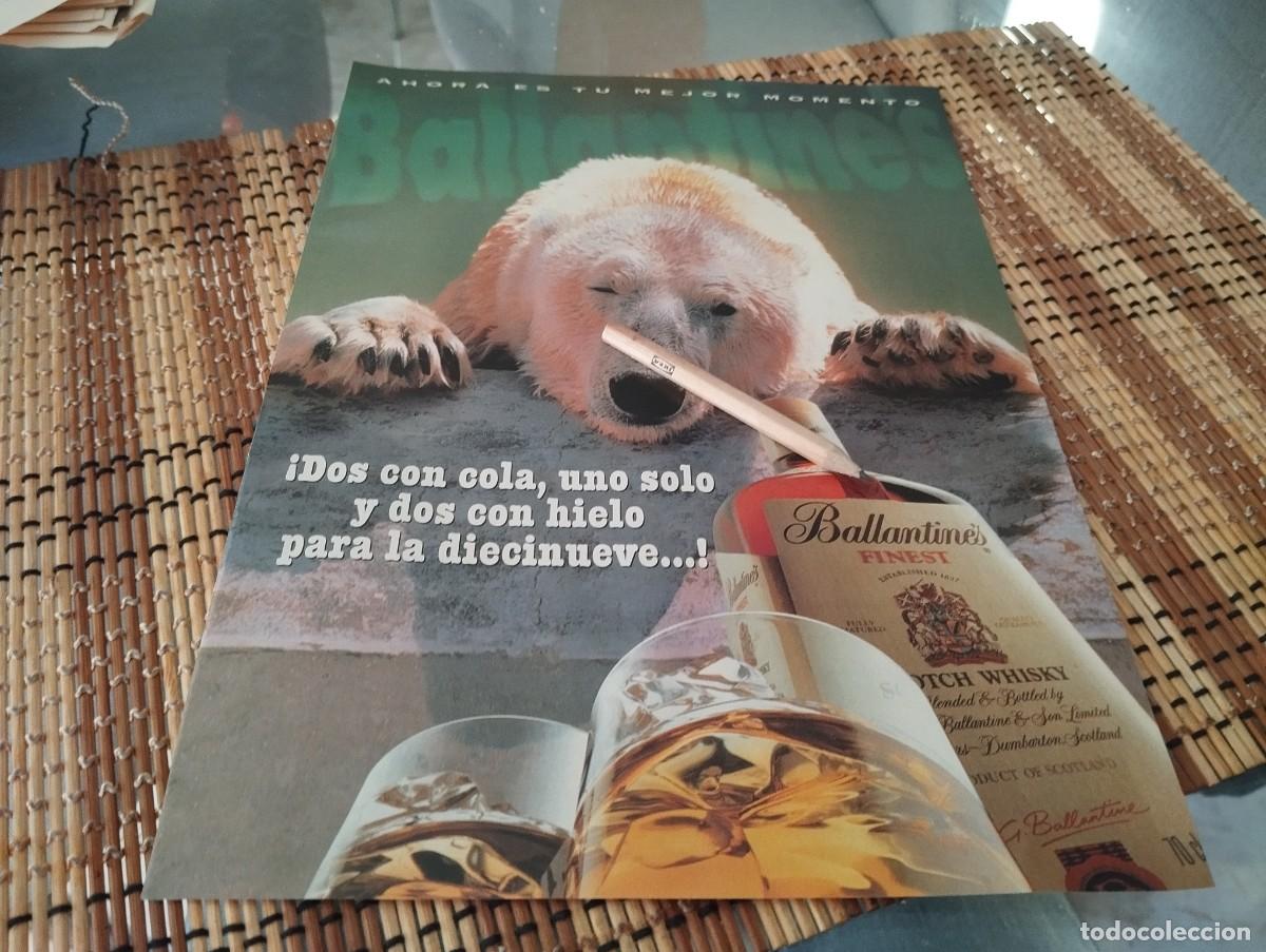 Coleccionismo de vinos y licores: WHISKY BALLANTINE'S ANUNCIO PUBLICIDAD REVISTA 1995 BONITO PARA ENMARCAR