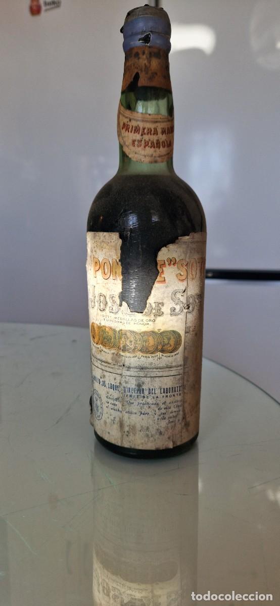 Coleccionismo de vinos y licores: Botella de Ponche Soto sin abrir (llena)