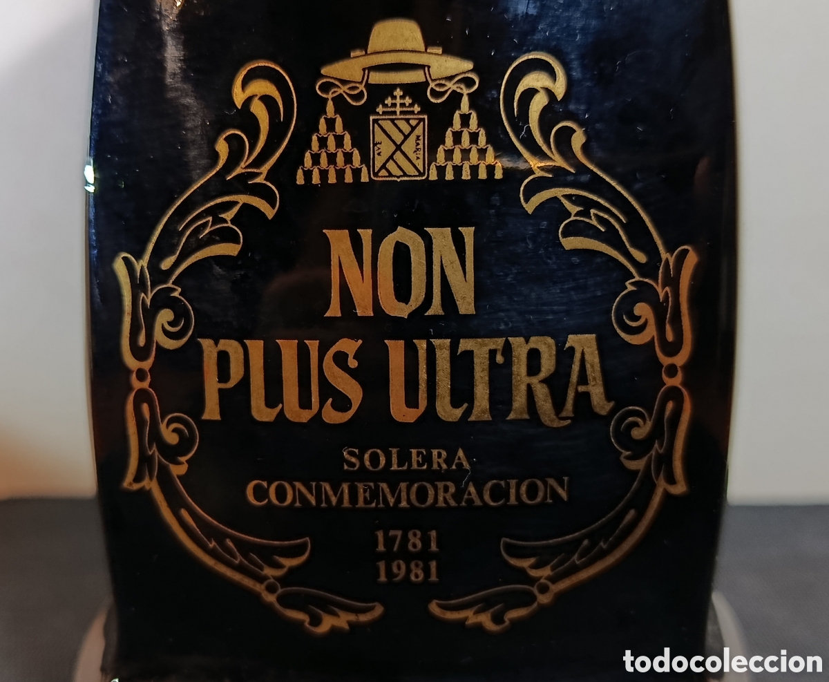 Coleccionismo de vinos y licores: Brandy Non Plus Ultra. Solera Conmemoraci&oacute;n 1781-1981. Precintado.