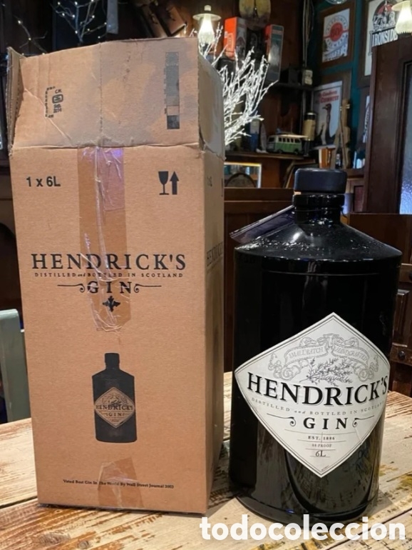 Coleccionismo de vinos y licores: Botell&oacute;n cristal hendricks - Foto 2