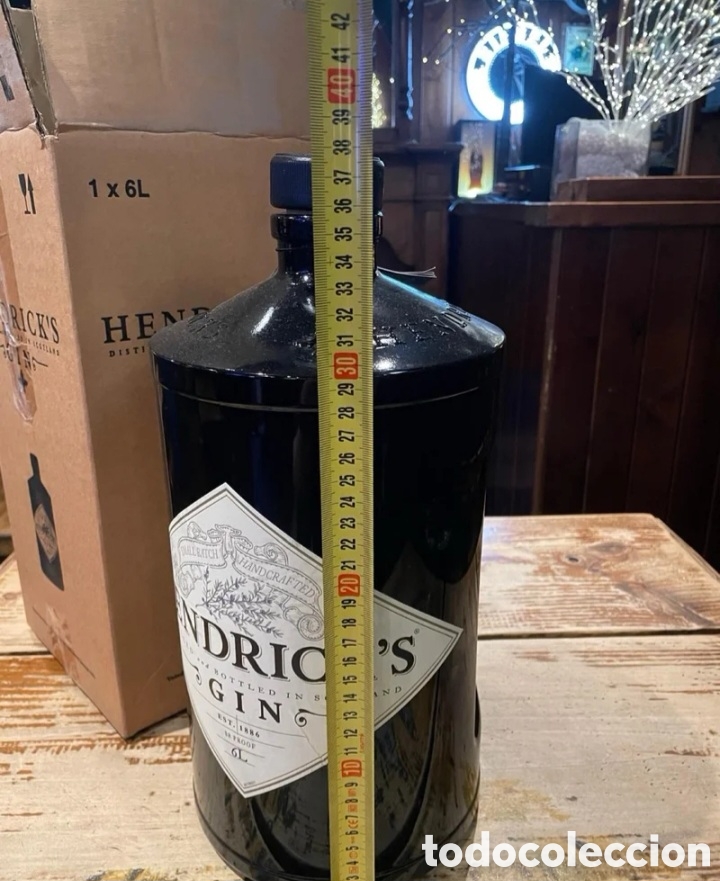 Coleccionismo de vinos y licores: Botell&oacute;n cristal hendricks - Foto 4