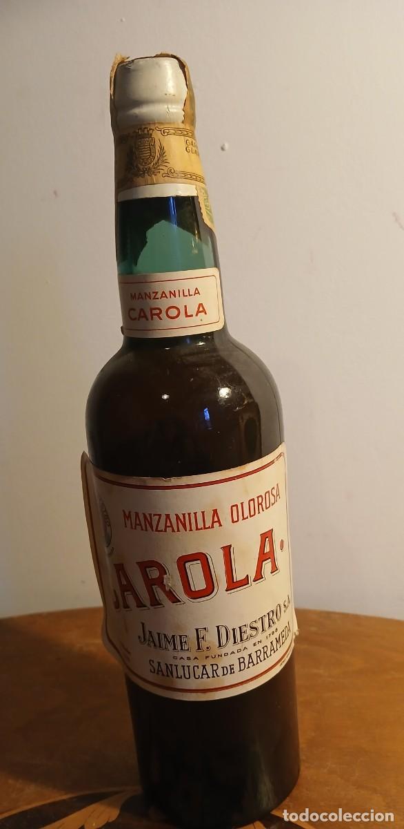 Coleccionismo de vinos y licores: Botella 75 cl. Manzanilla Olorosa Carola. San Lucar de Barrameda. Precintada