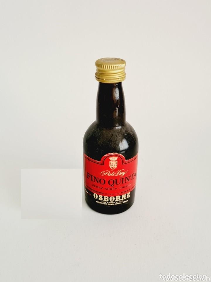 Collectionnisme de vins et liqueurs: BOTELLITA FINO QUINTA OSBORNE 10.8CM VIDRIO BOTELLIN